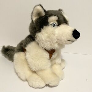 Ocean Wise Husky Plush Puppy Dog Blue Eyes Stuffed Animal Large 13” Toy Wolf